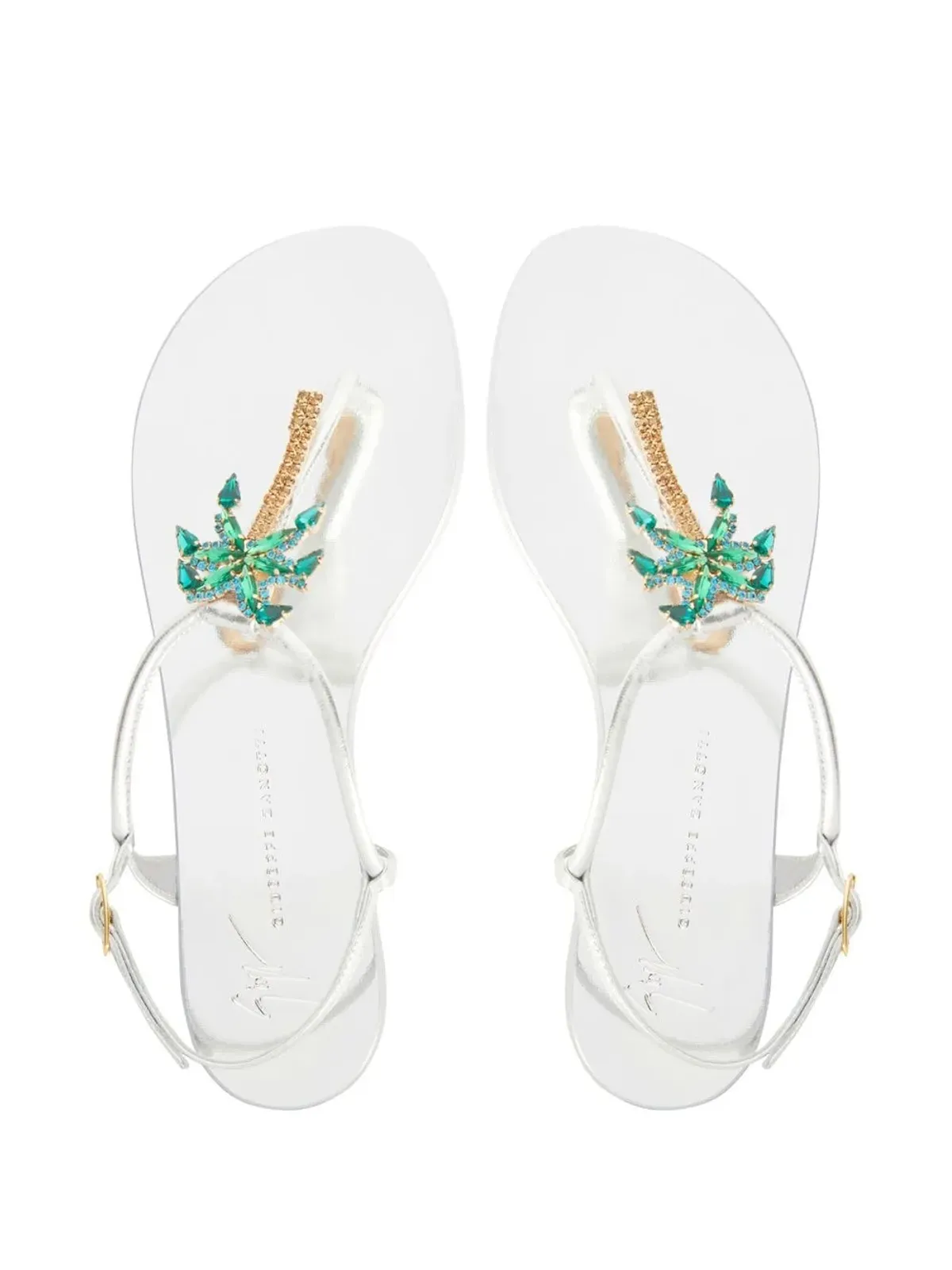 Giuseppe Zanotti Venice Beach レザー フラットサンダル - 画像4