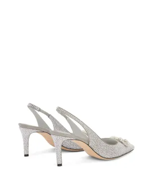 Giuseppe Zanotti シプリリエンヌ クリスタルスリングバックパンプス - サムネイル3