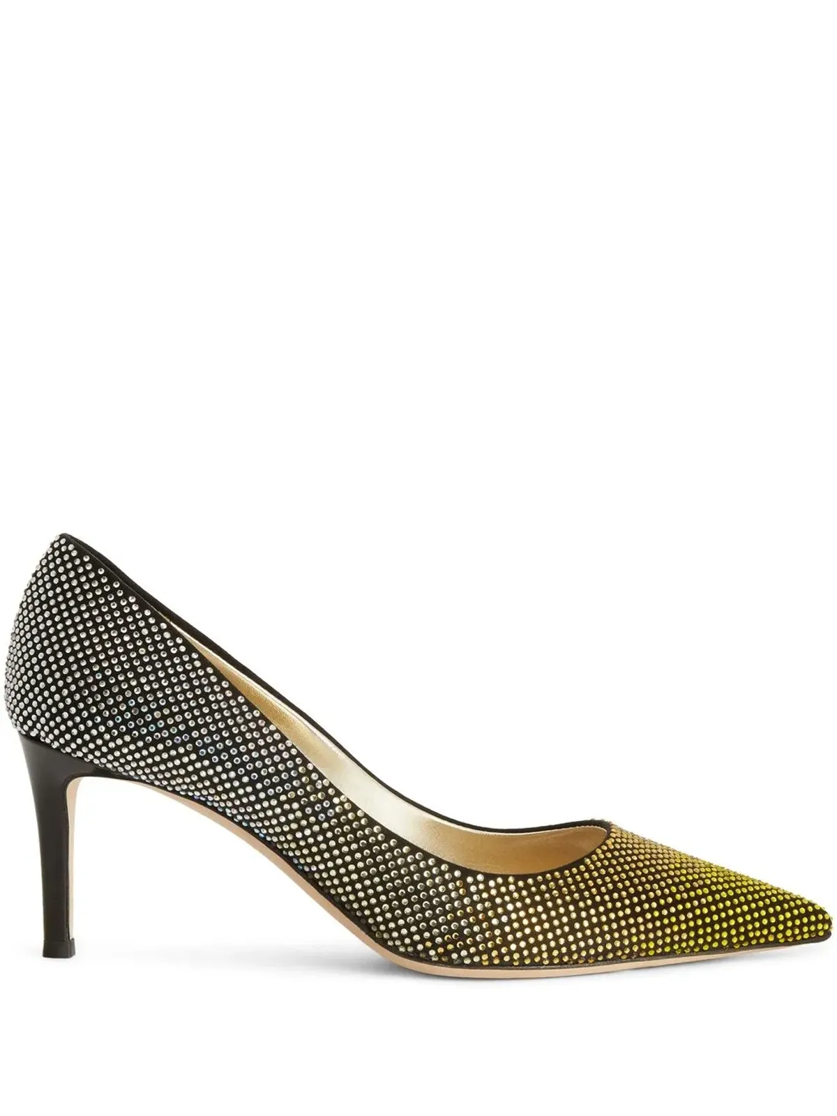 Giuseppe Zanotti Celie Crystal パンプス（ブラック） - 画像1