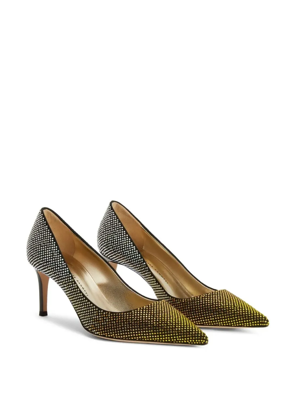 Giuseppe Zanotti Celie Crystal パンプス（ブラック） - 画像2