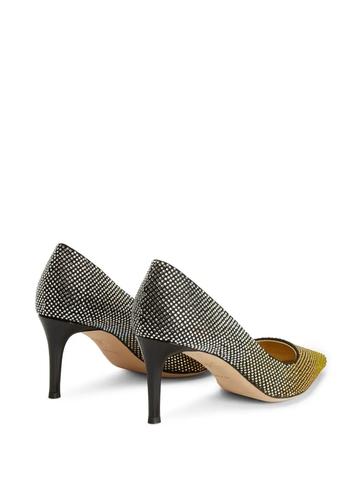 Giuseppe Zanotti Celie Crystal パンプス（ブラック） - 画像3