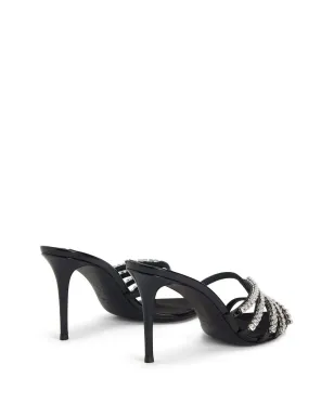 Giuseppe Zanotti イントリゴ エンブリッシュド ヒールド サンダル ブラック - サムネイル3