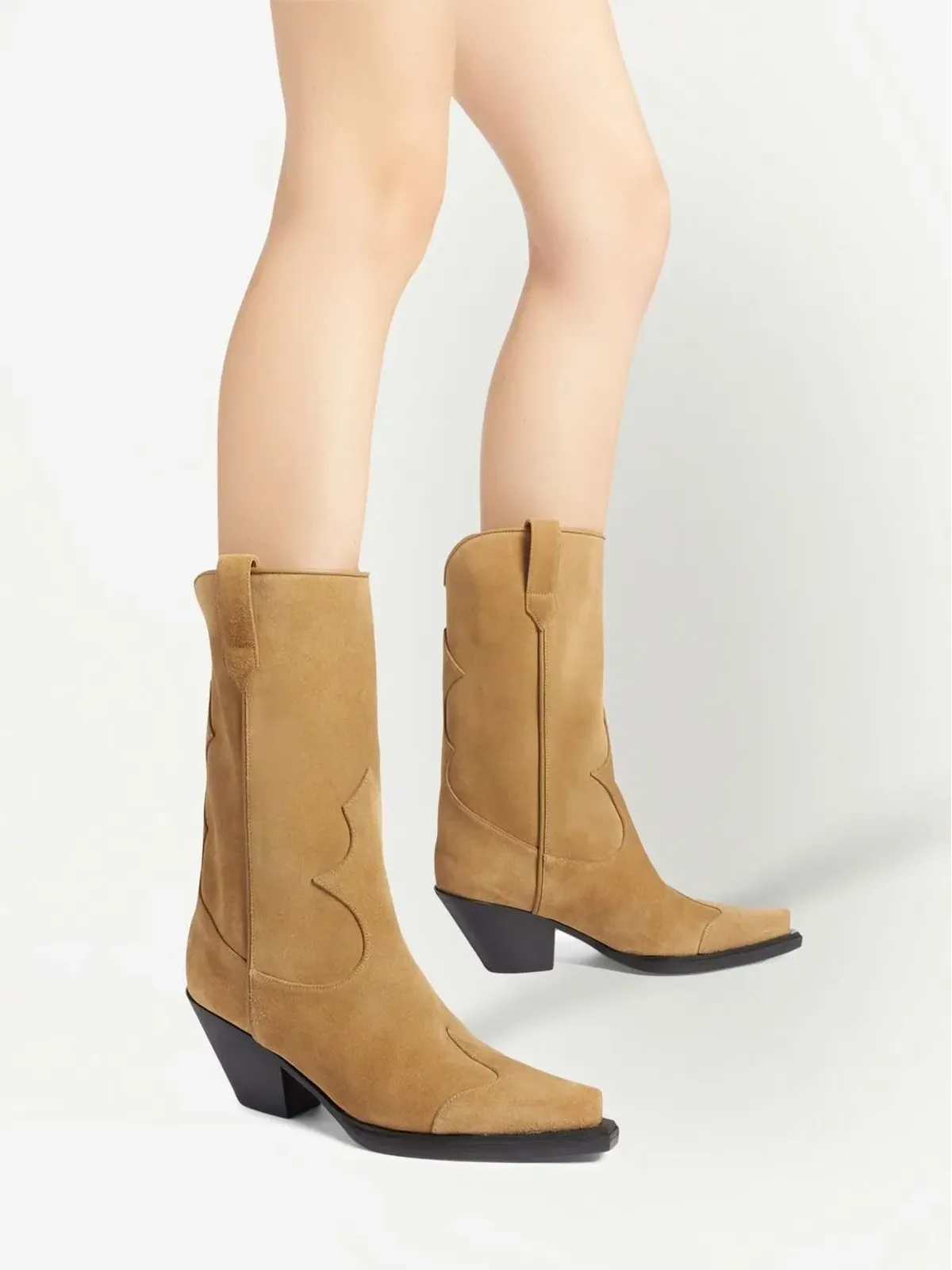 Giuseppe Zanotti 55mm Thyra カウボーイブーツ - ブラウン - 画像4