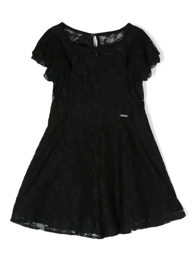 Monnalisa Monnalisa 半袖ドレス - ブラックの商品画像