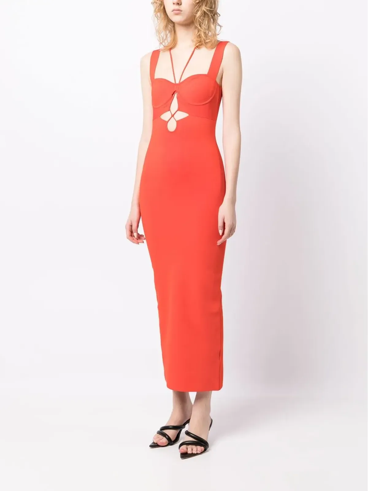 Galvan London Kali カットアウトディテール ドレス - レッド - 画像3