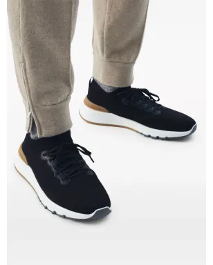 Brunello Cucinelli ロー・トップニットスニーカー - サムネイル5