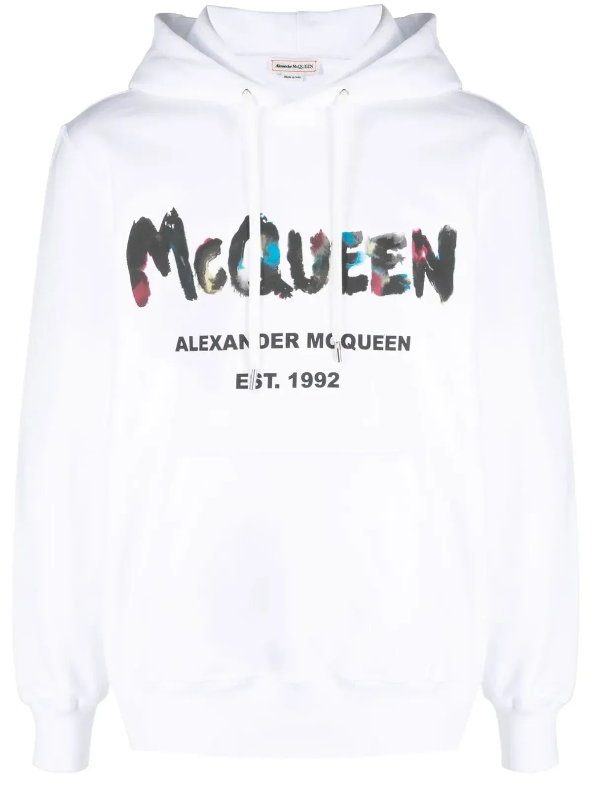 Alexander McQueen グラフィティプリント コットン パーカー - 画像1