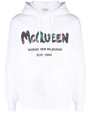 Alexander McQueen グラフィティプリント コットン パーカー - サムネイル1