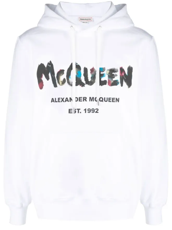Alexander McQueen Alexander McQueen グラフィティプリント コットン パーカーの商品画像