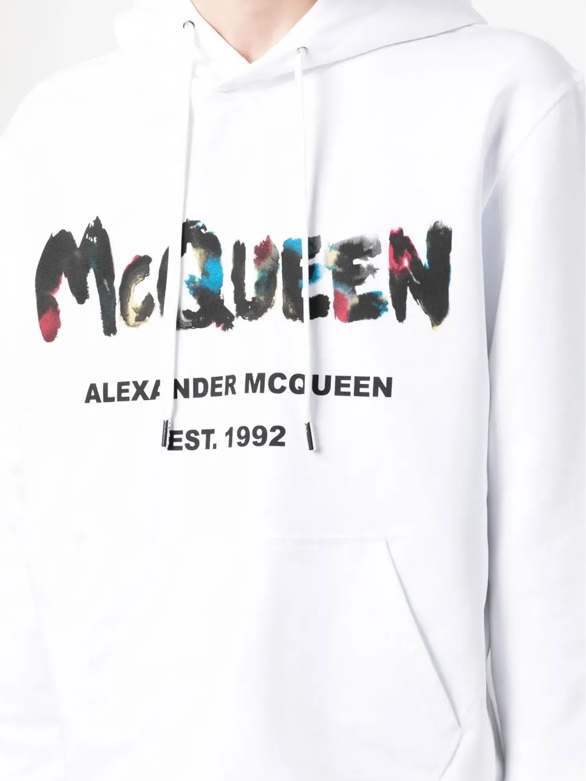 Alexander McQueen グラフィティプリント コットン パーカー - 画像5