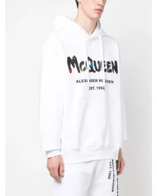 Alexander McQueen グラフィティプリント コットン パーカー - サムネイル3