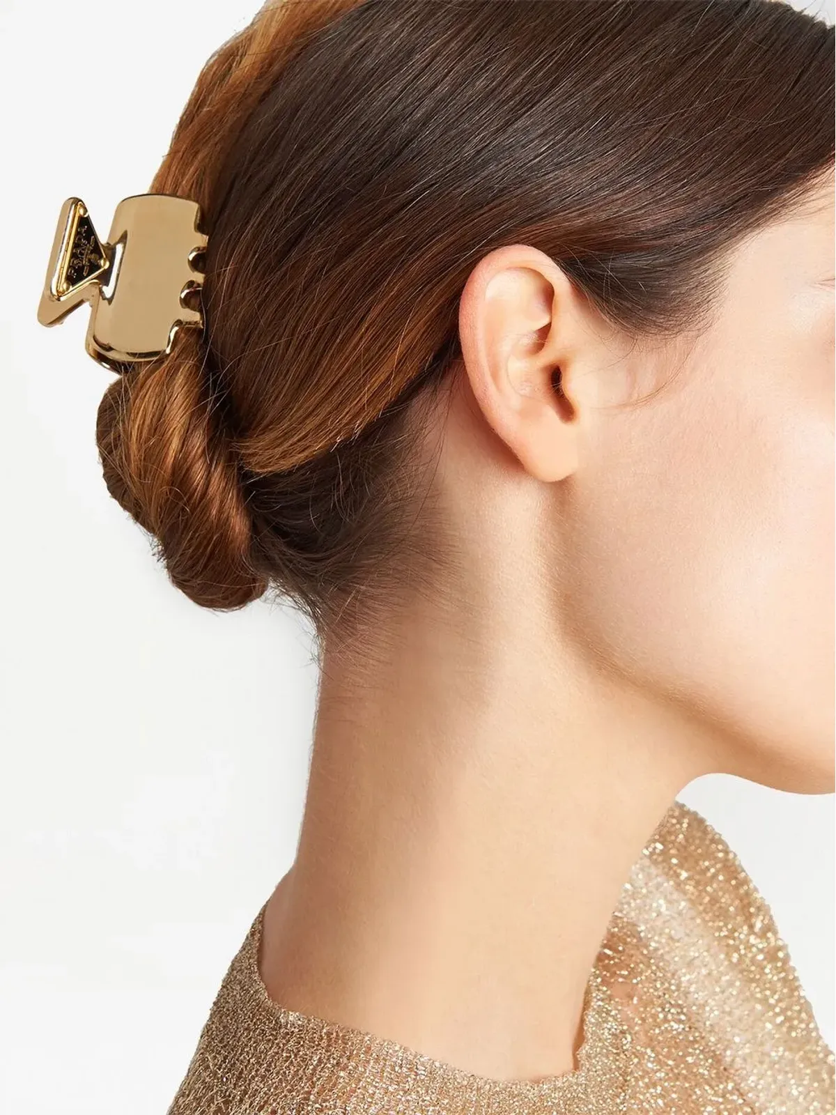 Prada トライアングルロゴ クリップ - 画像3