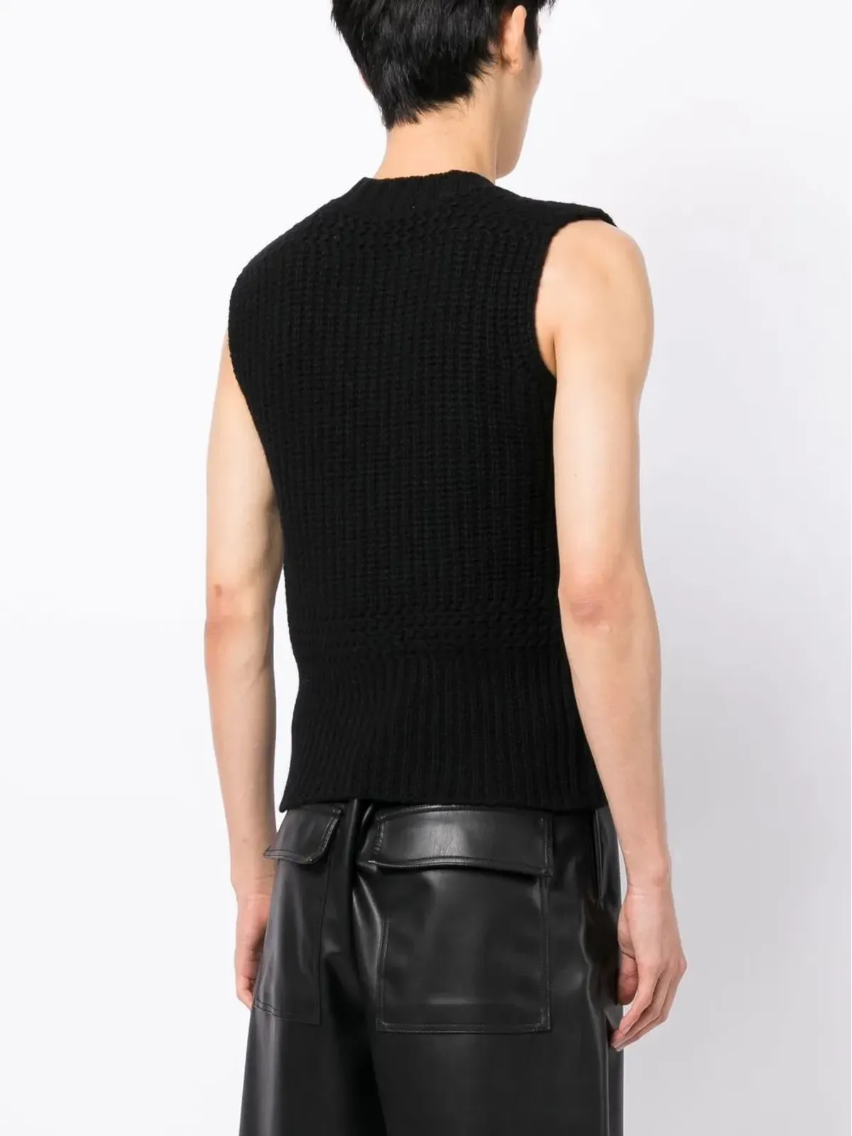 Trussardi ノースリーブVネック ジャンパー - 画像4