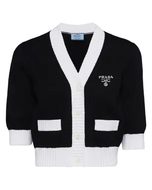 Prada クロップドコットンカーディガン - サムネイル1