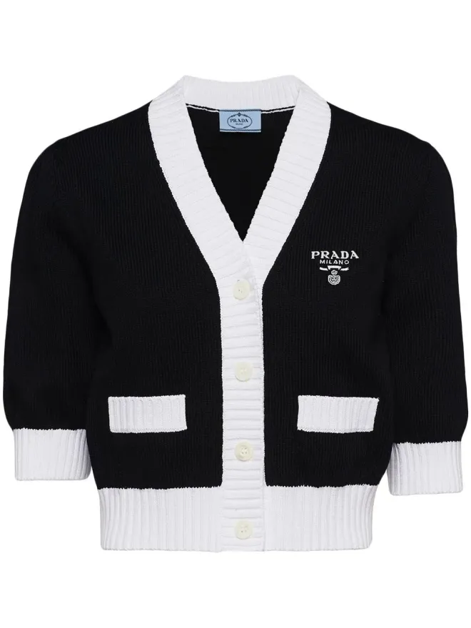 Prada Prada クロップドコットンカーディガンの商品画像