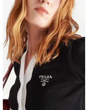 Prada クロップドコットンカーディガン - サムネイル5