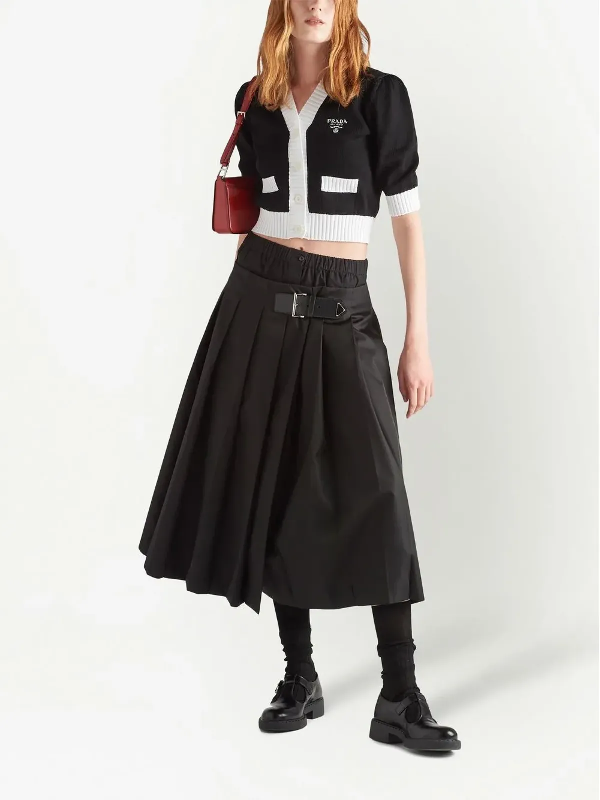 Prada クロップドコットンカーディガン - 画像2