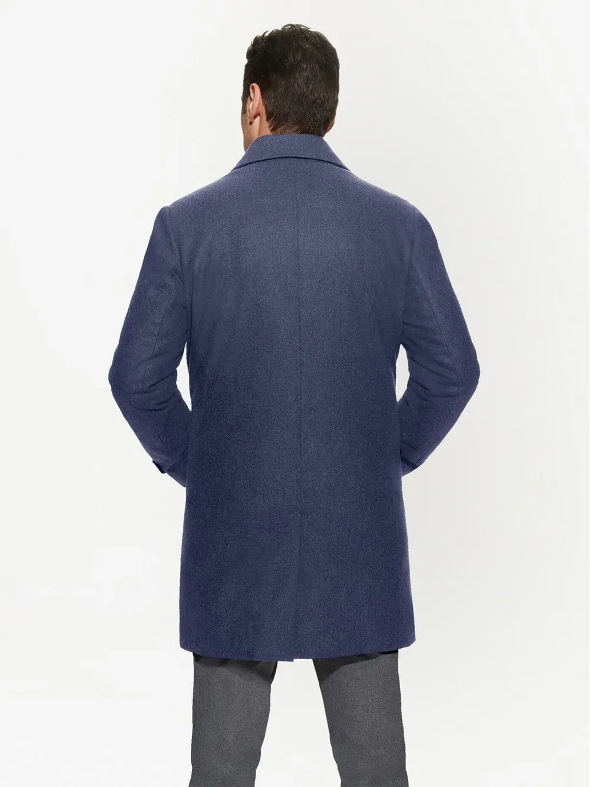 Norwegian Wool ダウン入りウールコート - 画像4