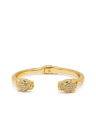 Nialaya Jewelry パンサークリスタル装飾ブレスレット - ゴールド - サムネイル1