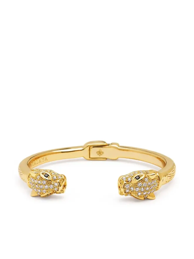Nialaya Jewelry Nialaya Jewelry パンサークリスタル装飾ブレスレット - ゴールドの商品画像
