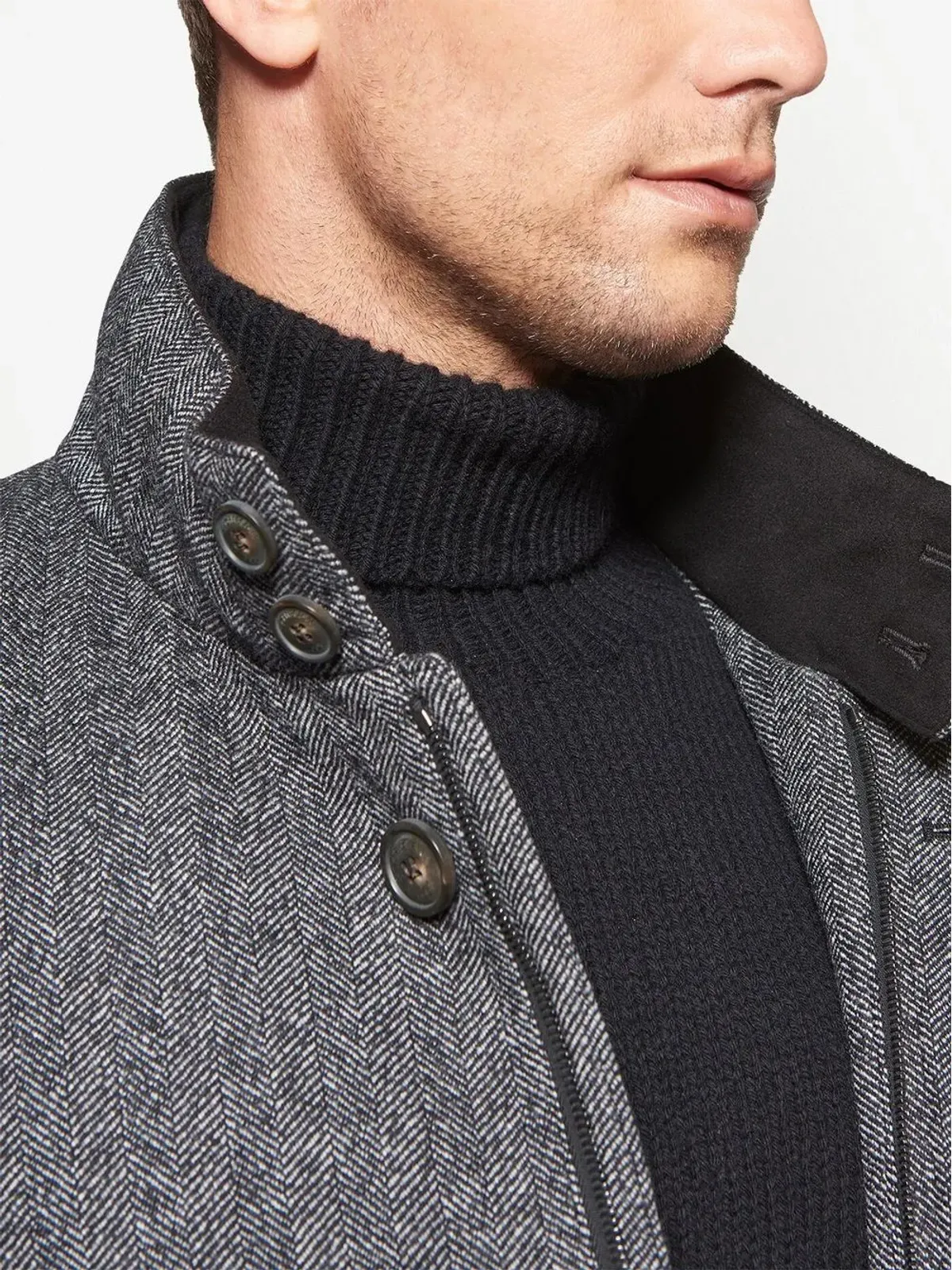 Norwegian Wool シングルブレスト ダウン入り コート - 画像5