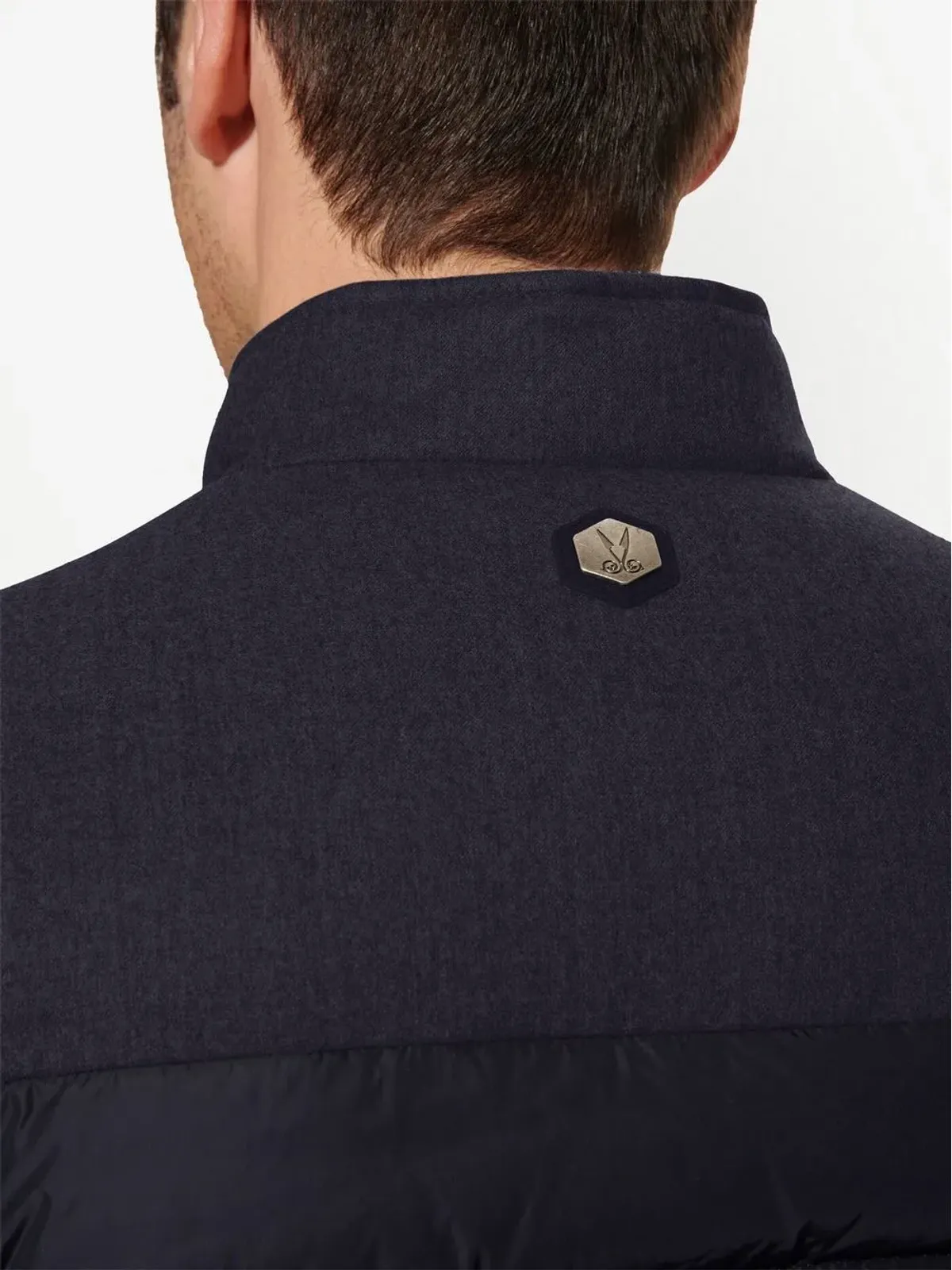 Norwegian Wool キルテッドパディドダウンジャケット - 画像5