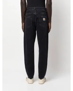 Carhartt WIP ブラックのファイブポケットジーンズ - サムネイル4