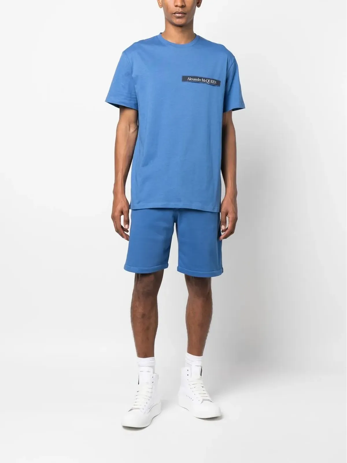 Alexander McQueen ロゴテープ ジャージーショーツ - 画像2