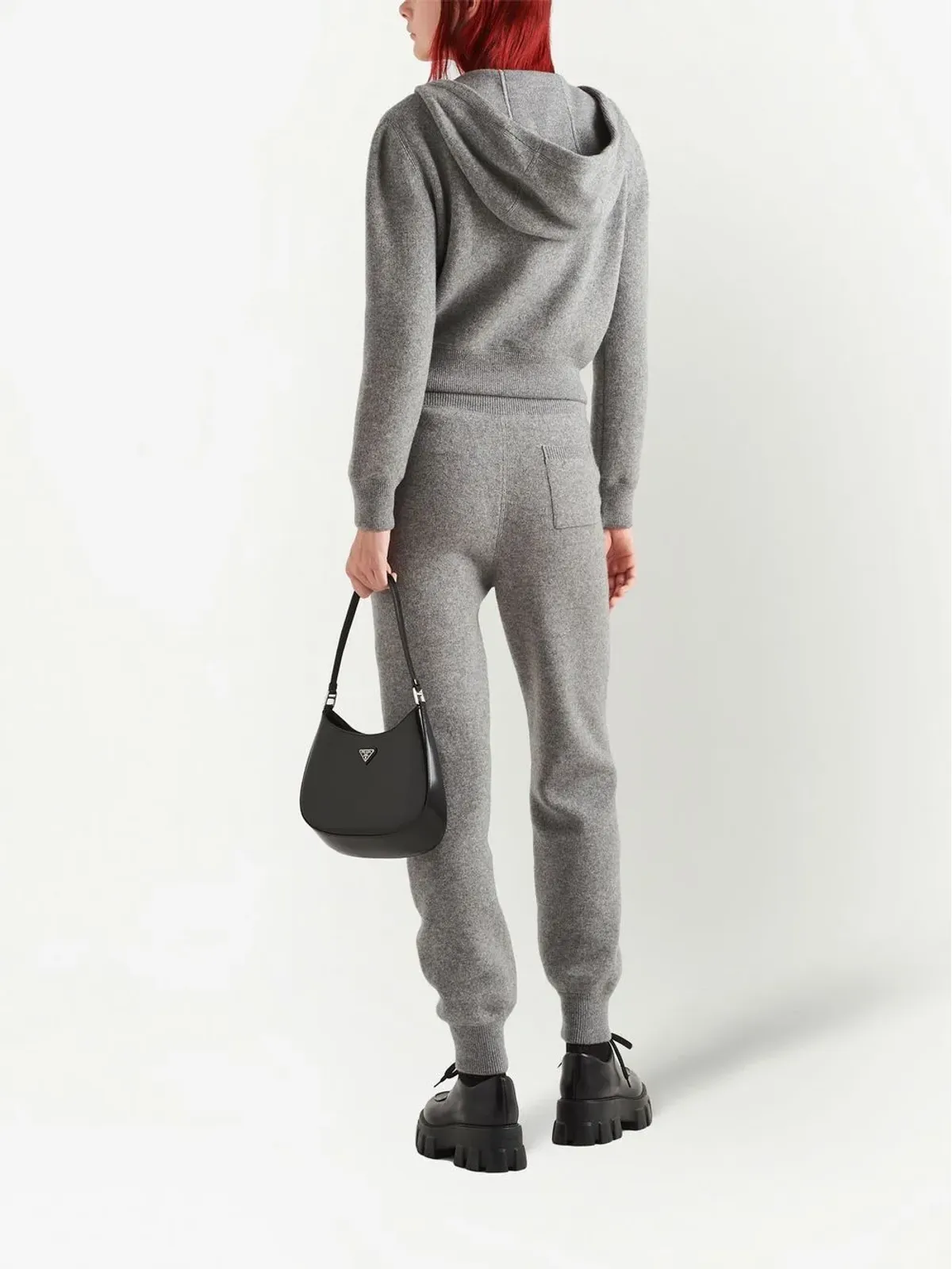 Prada カシミヤ トラックパンツ - 画像3
