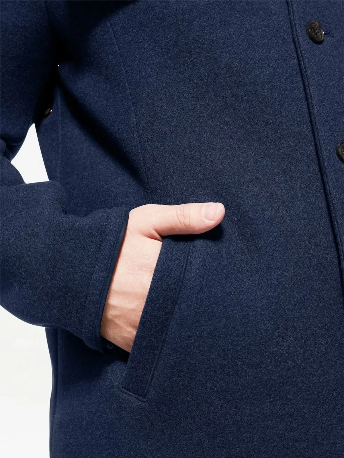 Norwegian Wool Oslo wool shirt jacket - Blue - 画像5