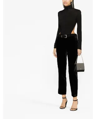 Ermanno Scervino ベルベット テーパードパンツ - サムネイル2