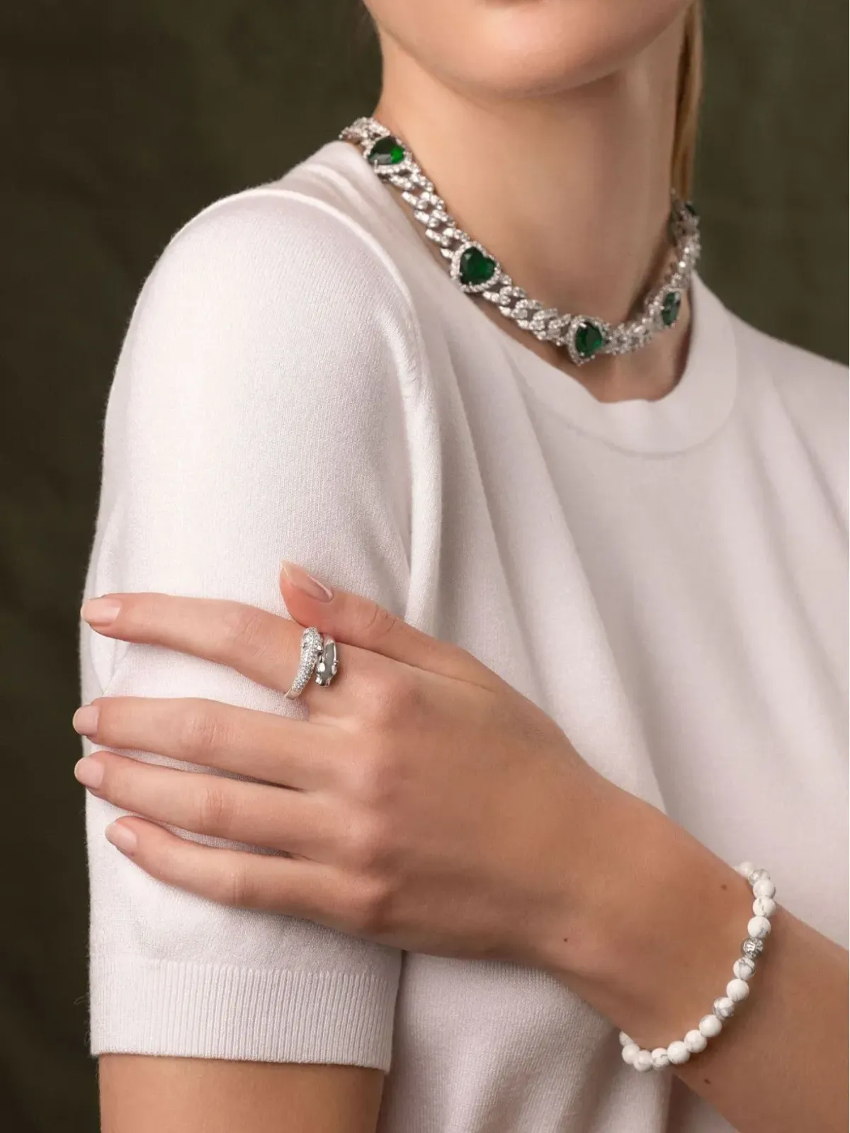 Nialaya Jewelry ツイストパンターリング - 画像3