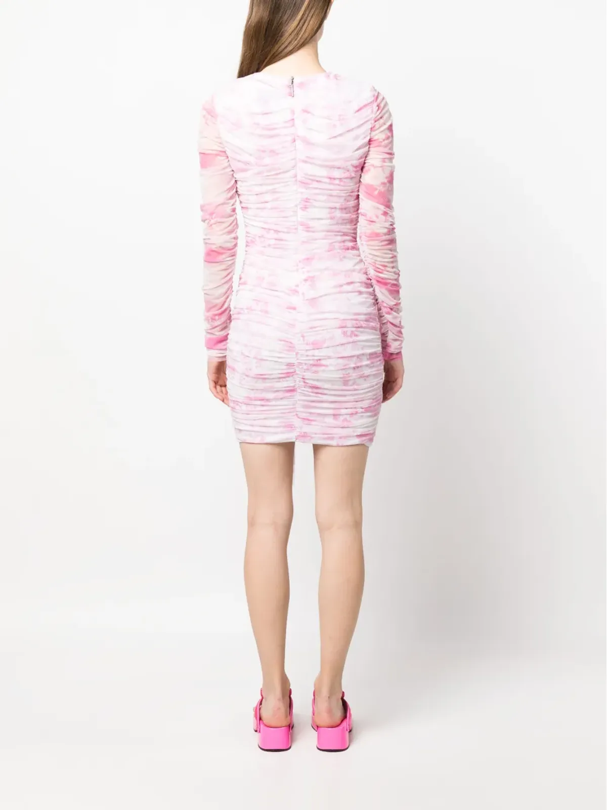MSGM タイダイ柄のショートドレス - 画像4