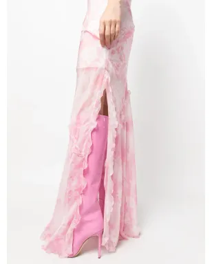 MSGM シアー・ラッフルディテール マキシドレス - サムネイル5