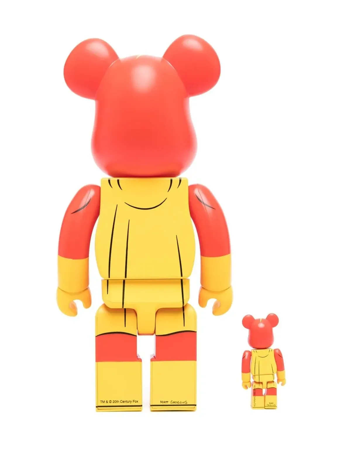 MEDICOM TOY Radioactive Man BE@RBRICK 100% and 400% figure set - Yellow - 画像2