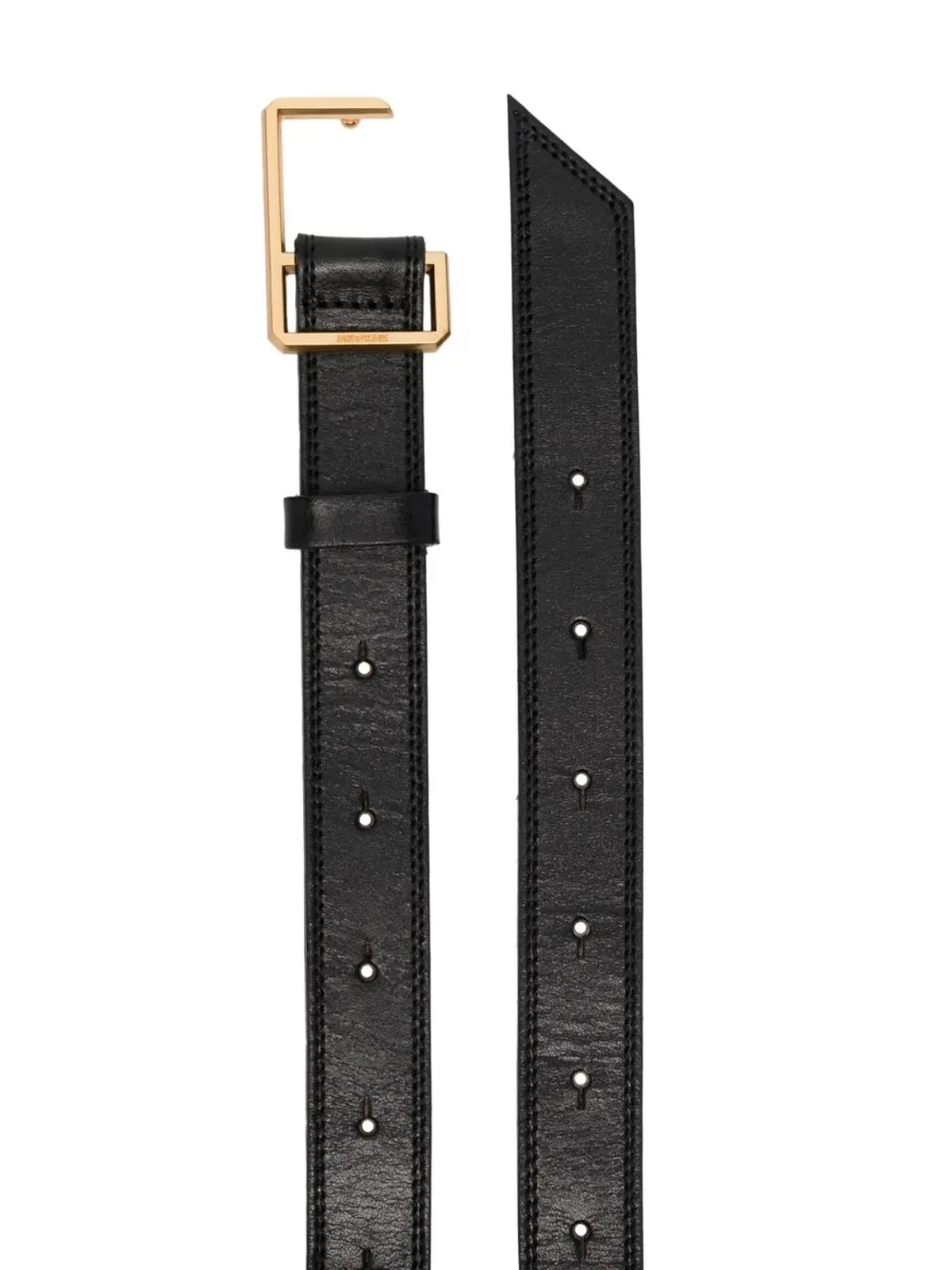 Zadig&Voltaire エングレーブドロゴバックル レザーベルト - 画像2