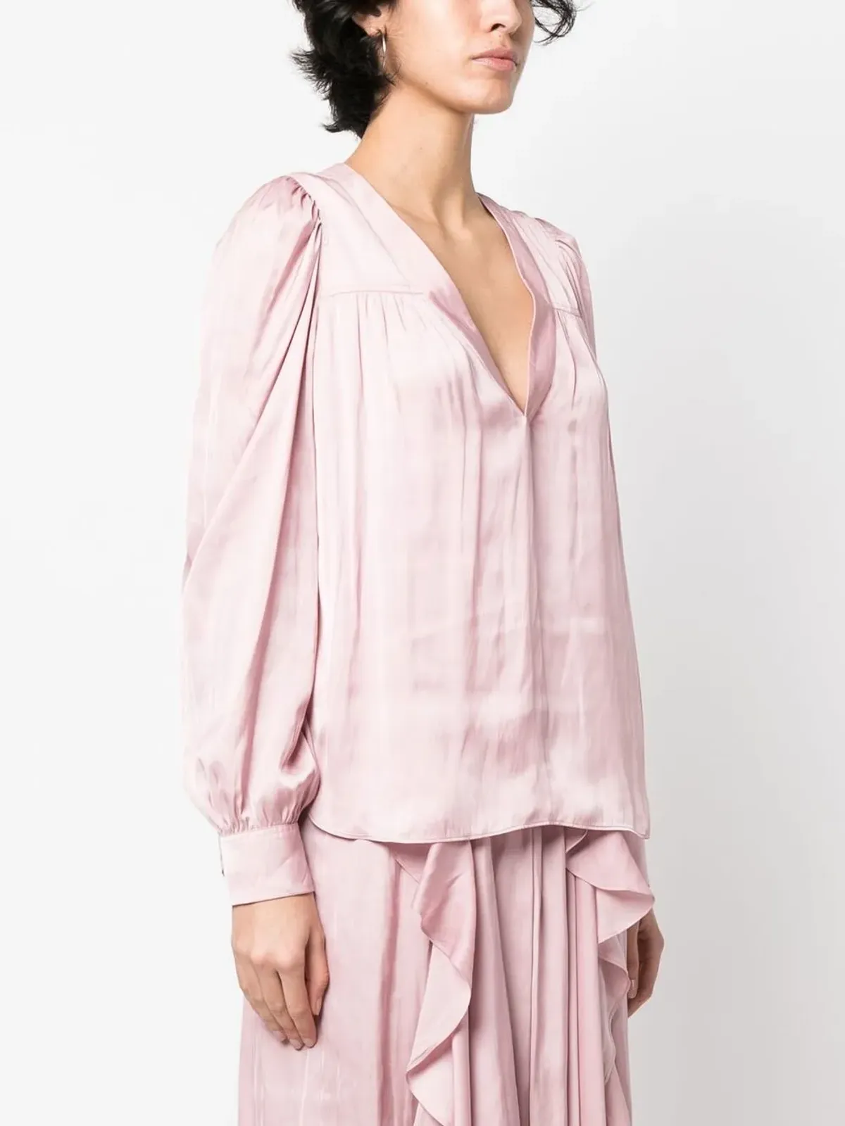 Zadig&Voltaire Telia V-neck ブラウス - 画像3