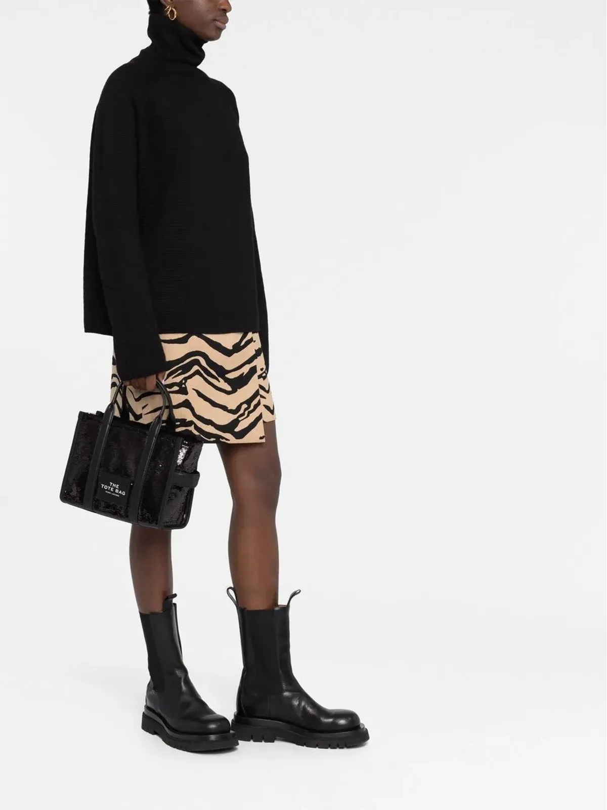 Marc Jacobs ミニ トートバッグ ロゴパッチ トート - ブラック - 画像2