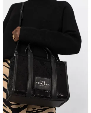 Marc Jacobs ミニ トートバッグ ロゴパッチ トート - ブラック - サムネイル3