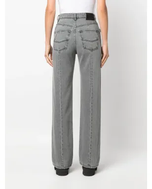 Zadig&Voltaire distressed straight-leg jeans - Grey - サムネイル4
