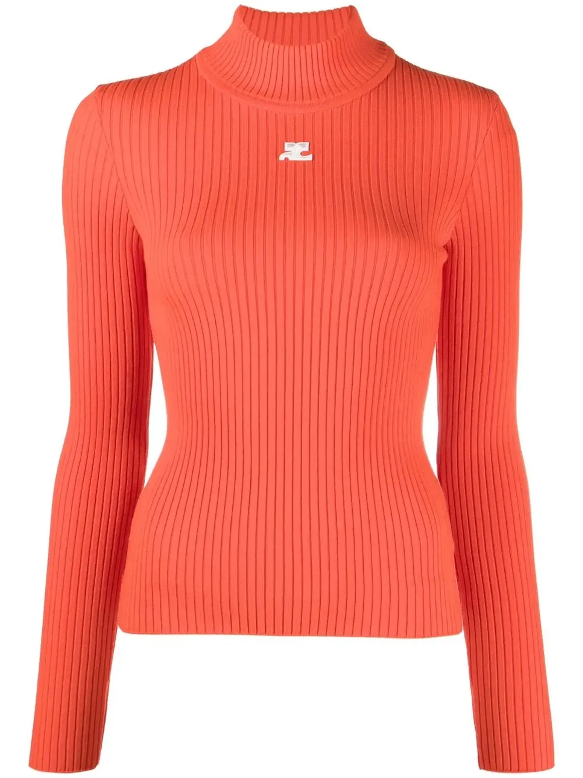 Courrèges ロゴパッチ ロールネック ジャンパー - 画像1