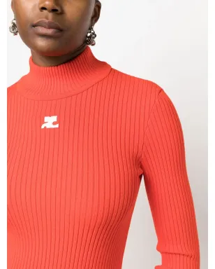 Courrèges ロゴパッチ ロールネック ジャンパー - サムネイル5