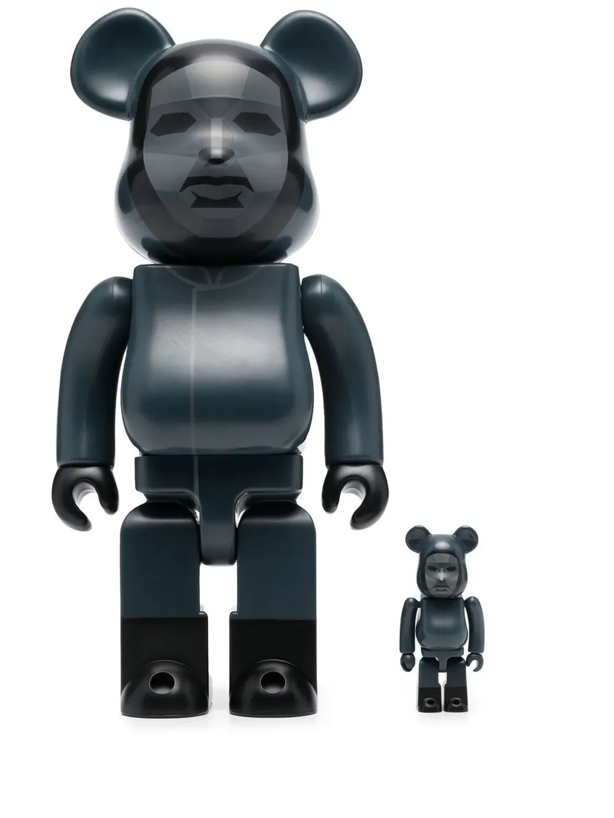 MEDICOM TOY スクイッドゲーム Frontman BE@RBRICK 100%＆400% フィギュアセット - ブラック - 画像1