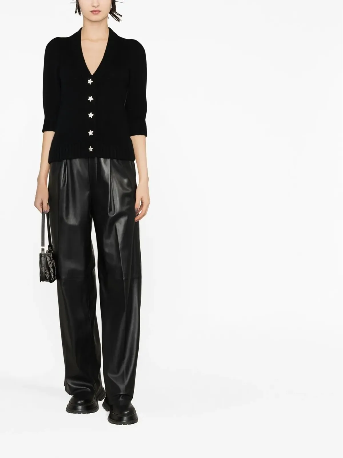 Zadig&Voltaire Betsyカシミヤカーディガン ブラック - 画像2