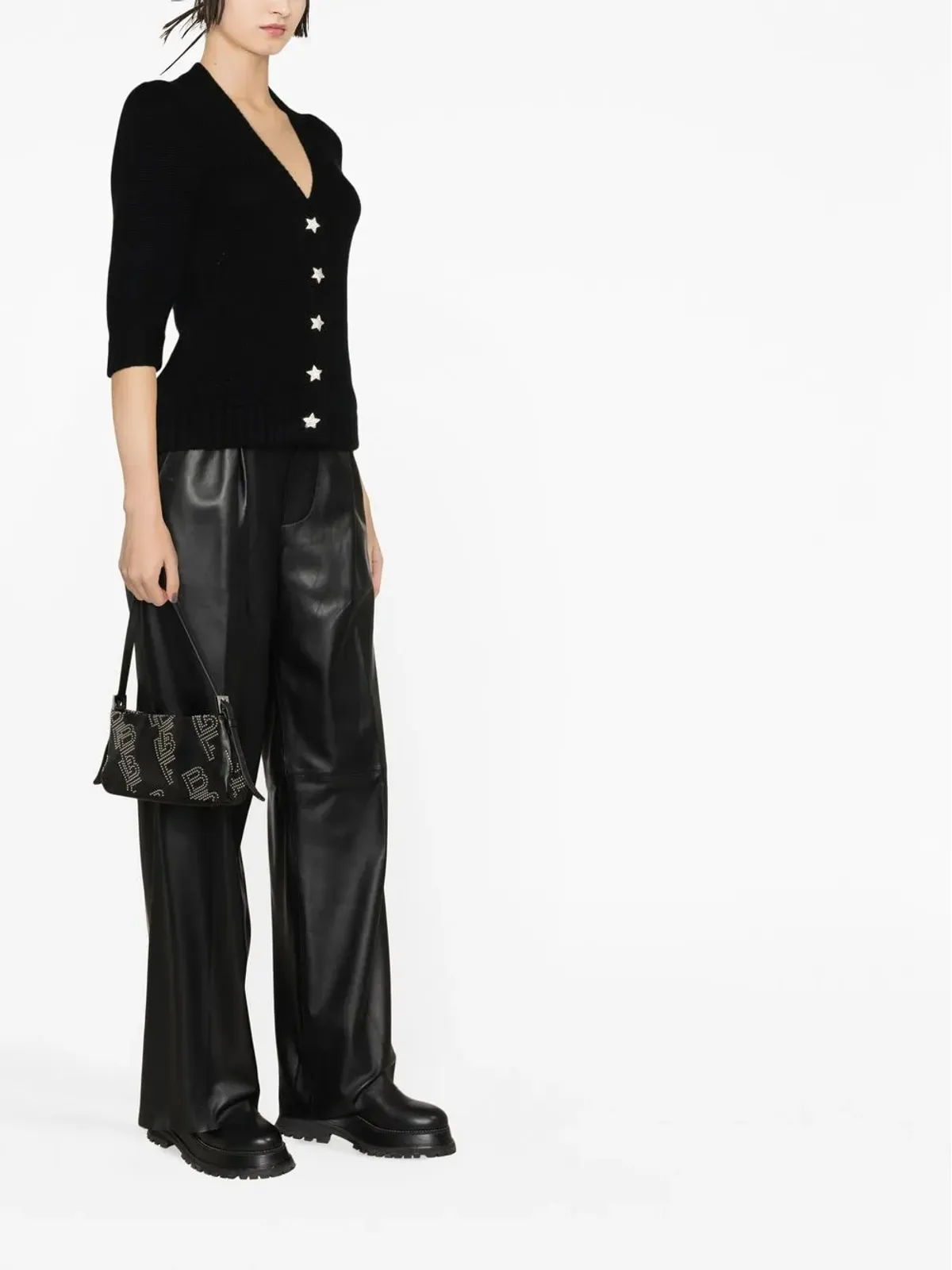 Zadig&Voltaire Betsyカシミヤカーディガン ブラック - 画像4