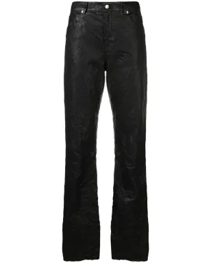 Zadig&Voltaire Evy クリンクルド・レザーパンツ（ブラック） - サムネイル1