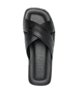 Versace Greca-pattern オープントゥ・スライド - サムネイル4