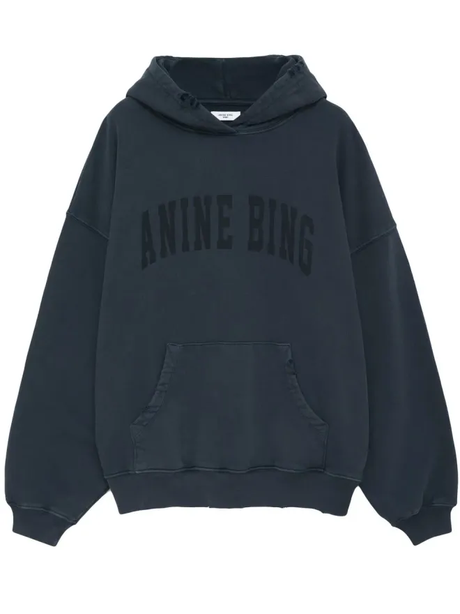 ANINE BING ANINE BING Harvey ロゴプリント コットン フーディーの商品画像