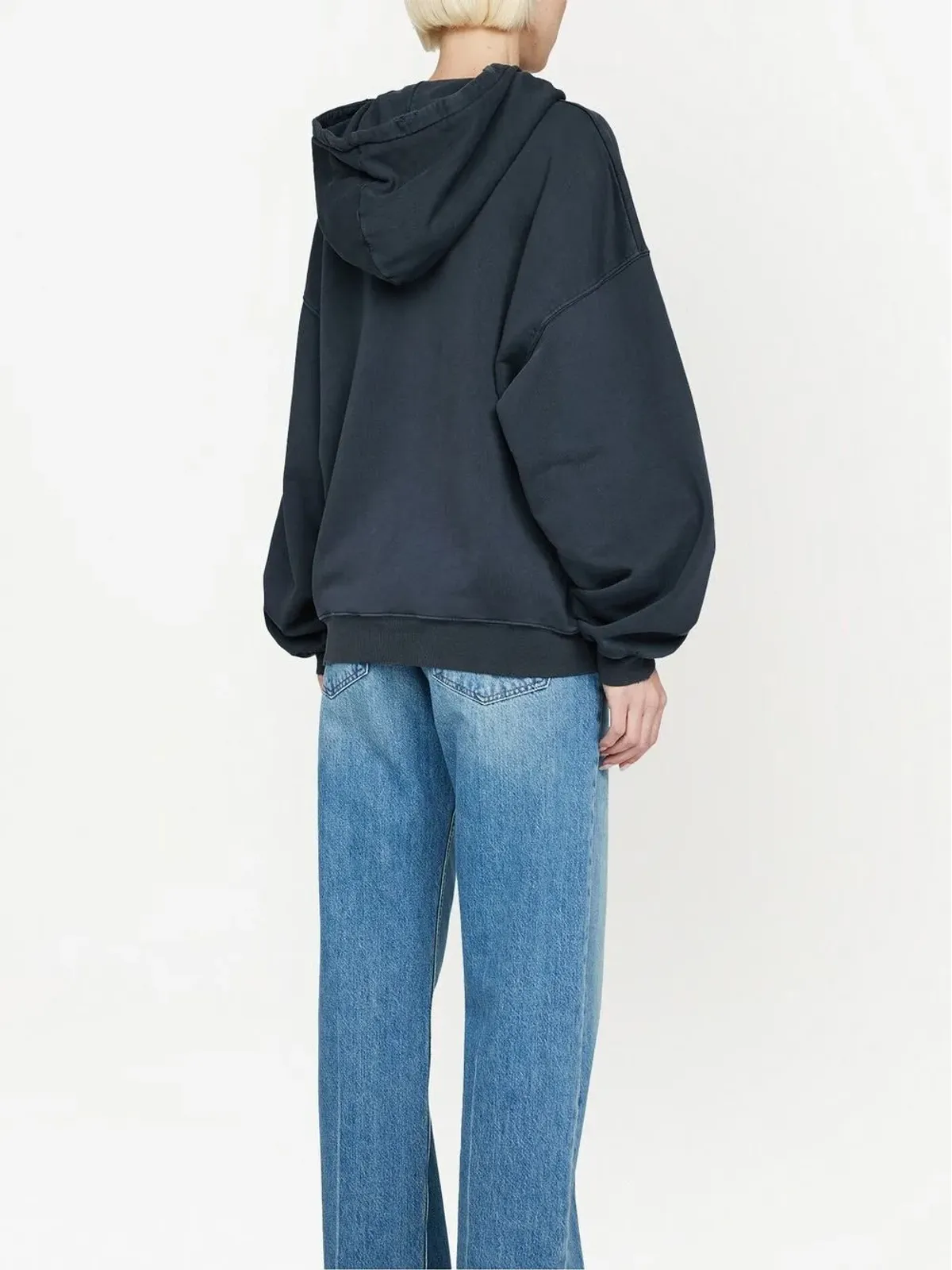 ANINE BING Harvey ロゴプリント コットン フーディー - 画像3