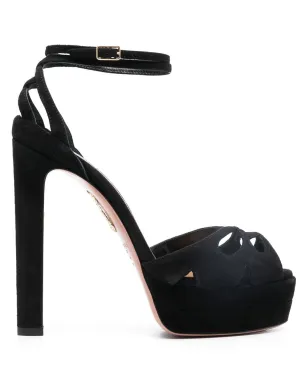 Aquazzura スエード プラットフォーム サンダル - サムネイル1
